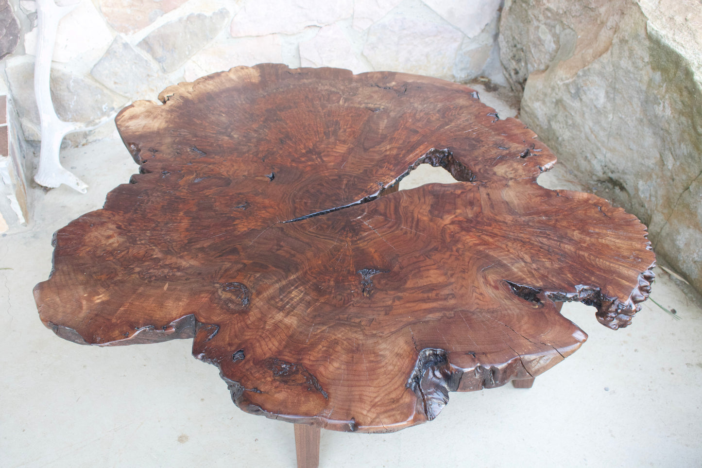 Walnut Burl Coffee Table